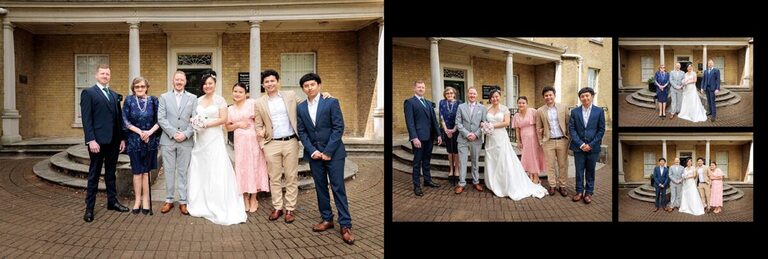 wedding group shots in Basingstoke 