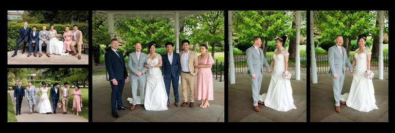 wedding photos in Basingstoke war memorial park