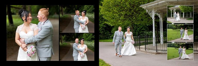 wedding photos in war memorial park
