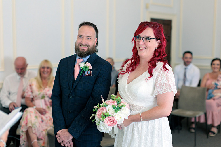 wedding photography in the register office at basingstoke