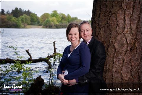 Pre-wedding photography at Virginia Water in Surrey