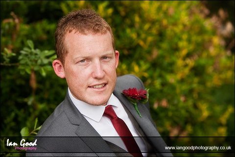 Groom at Basingstoke Country Hotel wedding