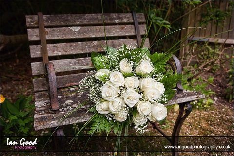 Brides bouquet by Basingstoke wedding photographer