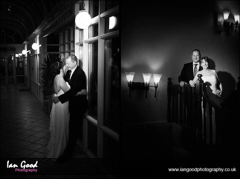 Romantic photograpghs of bride and groom at Basingstoke Country Hotel