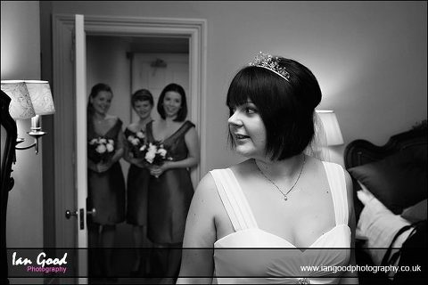 Audleys Wood Wedding Photograph of bride and bridesmaids