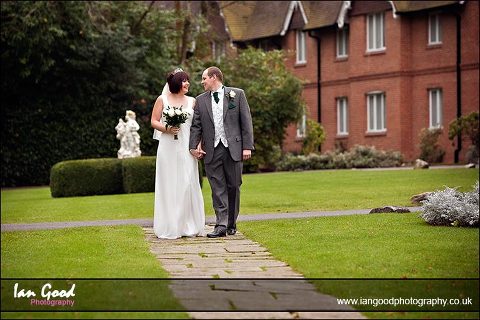 Bride and Groom at Audleys Wood