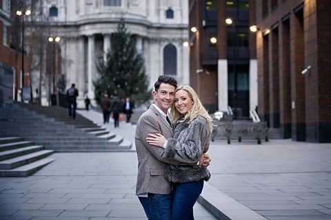 engagement photography at St Pauls in London