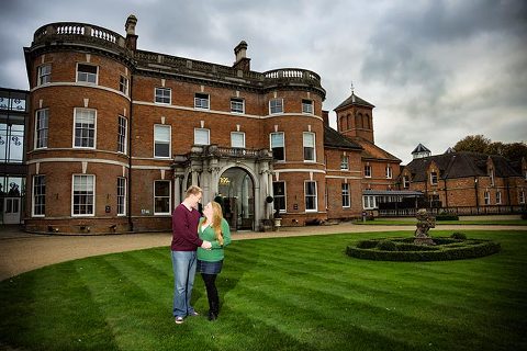 Oakley Hall Wedding Photography Engagement Photograph