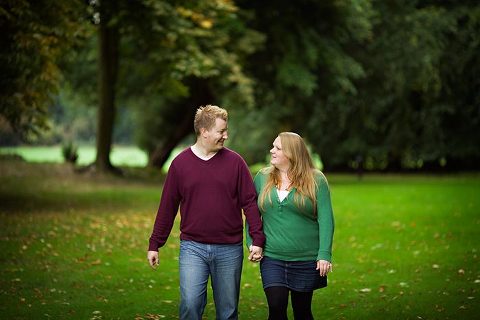 Oakley Hall Wedding Photography Engagement Photograph
