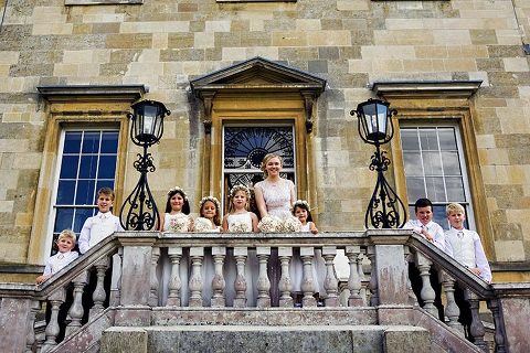 Botleys Mansion wedding bridesmaids and page boys