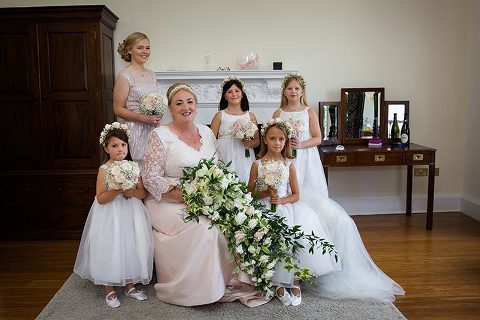 Botleys Mansion wedding group shot