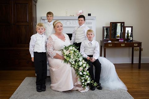 Botleys Mansion wedding group shot