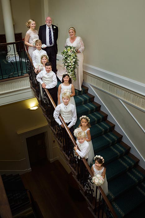 Botleys Mansion wedding group shot