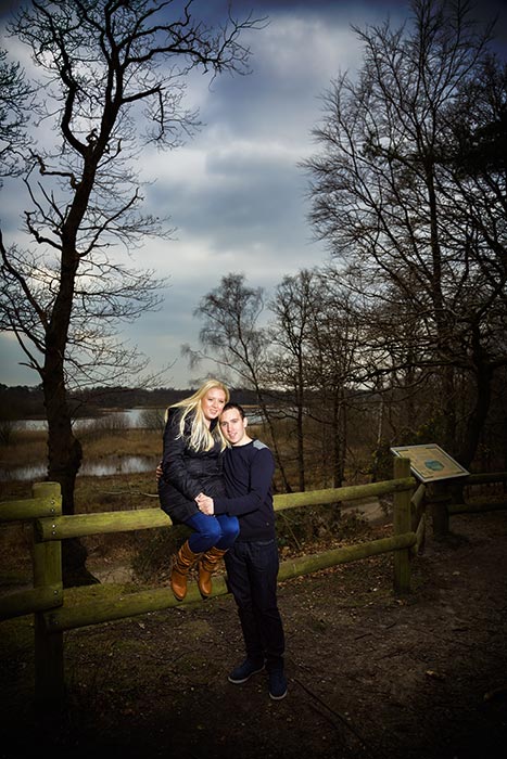Engagement photos at Fleet Pond