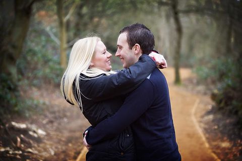 Engagement photos at Fleet Pond