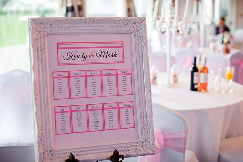 table plan at kent wedding