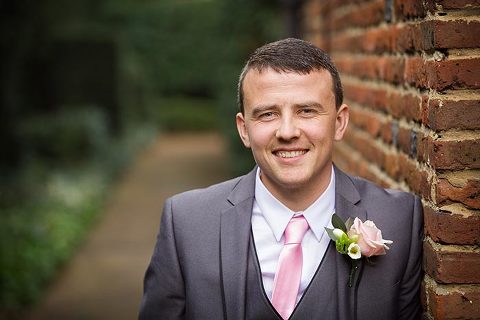 portrait of groom at kent wedding