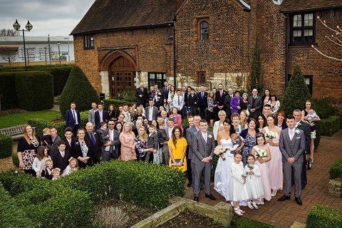 kent wedding group photo