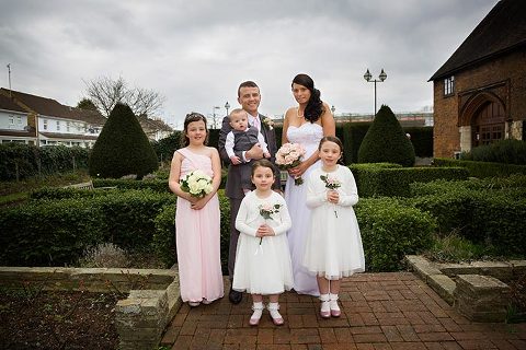 family group shot at kent wedding