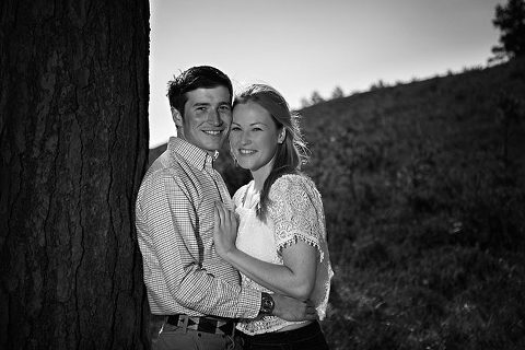 couple on engagement photo shoot in New Forest