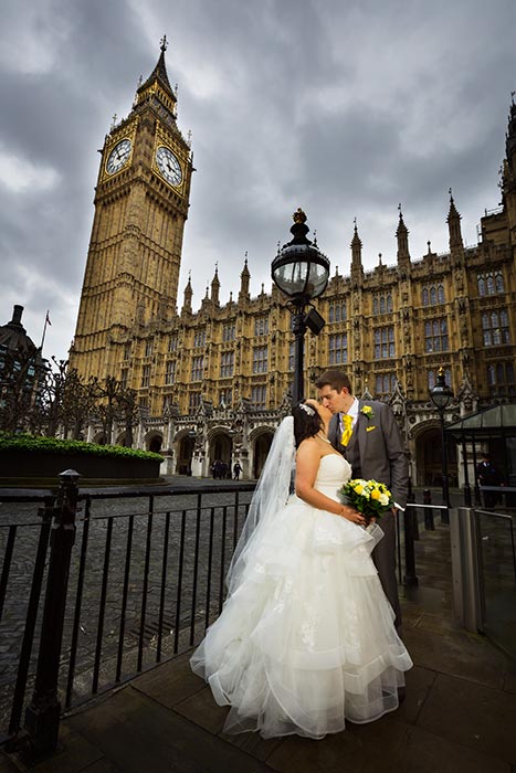 westminster wedding photography by big ben