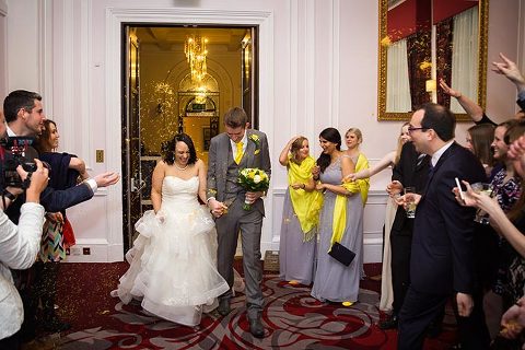 westminster wedding photography confetti