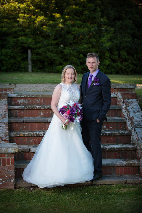 couple portrait by highfield park wedding photographer