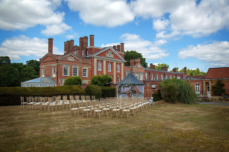 wedding photography at Warbrook House Hotel  - outdoor ceremony