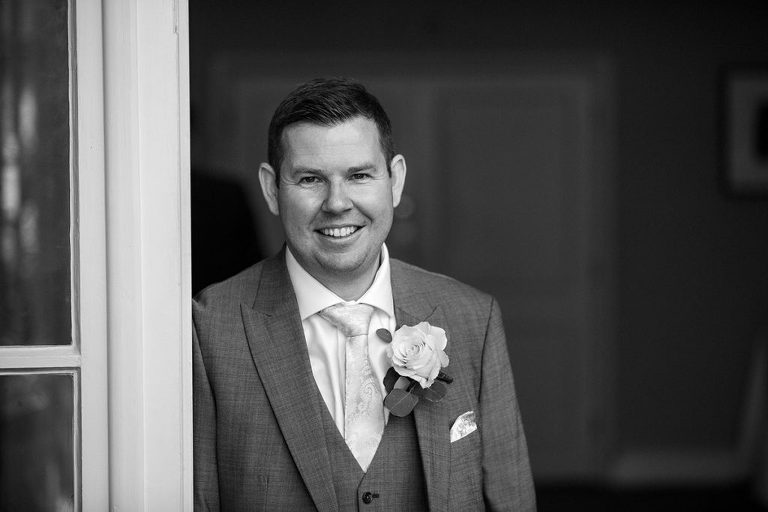 wedding photography at Warbrook House Hotel  - portrait of groom