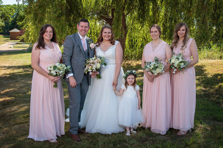 wedding photography at Warbrook House Hotel  - bridal party