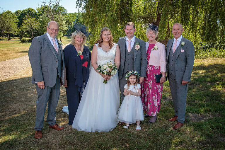 wedding photography at Warbrook House Hotel  - family group photo