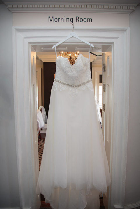 wedding photography at Warbrook House Hotel - brides dress