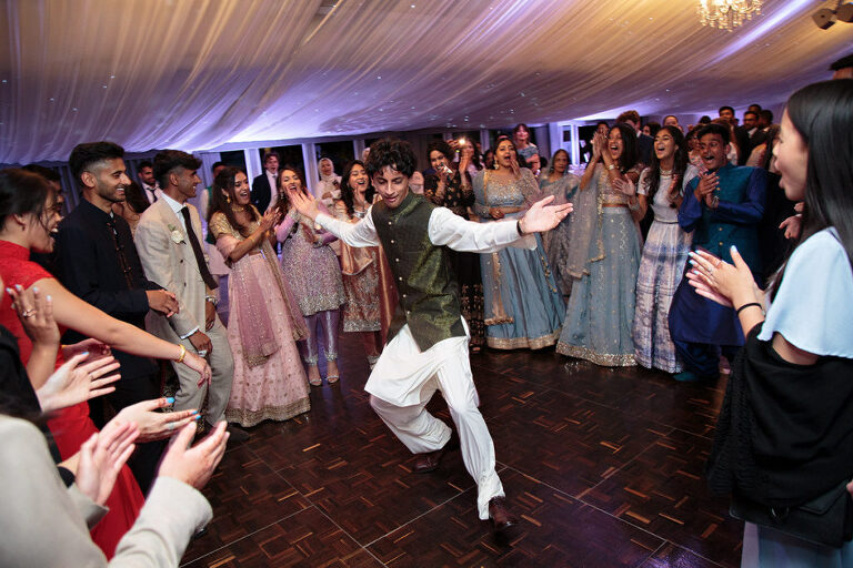 dancing at oakley hall wedding