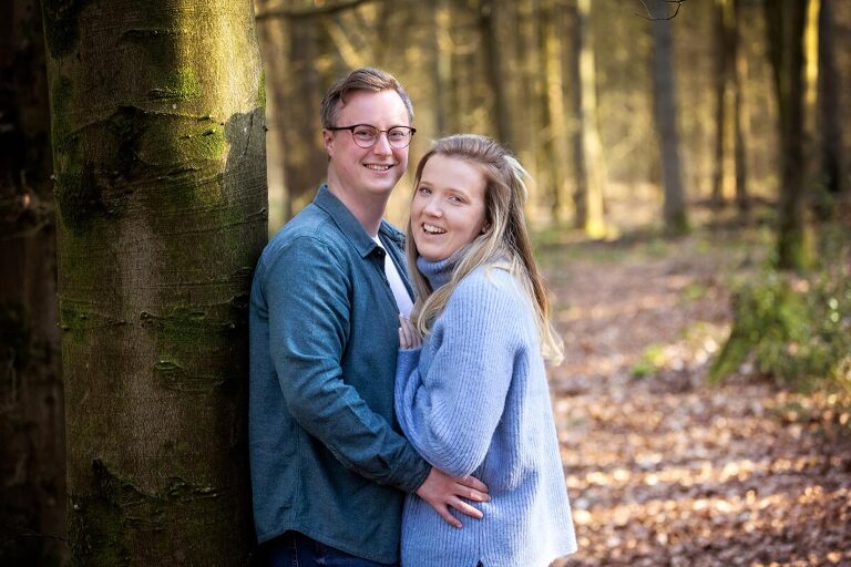 pre-wedding engagement photos in Micheldever Hampshire