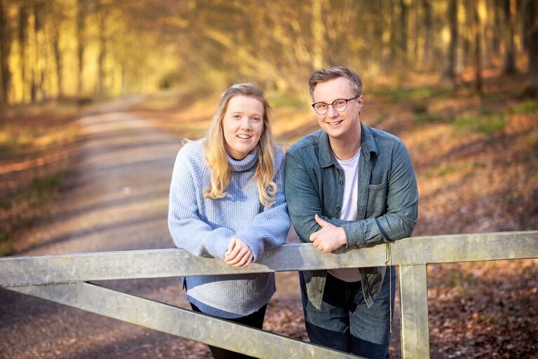 Engagement photos in Micheldever by Hampshire wedding photographer