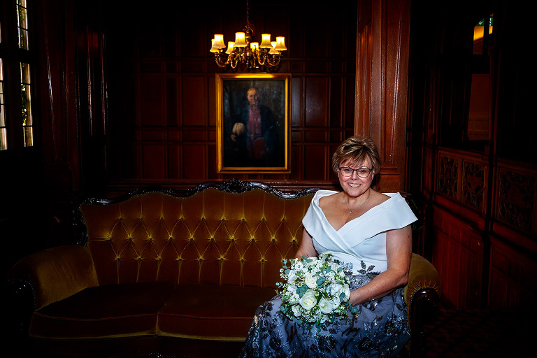 bridal portrait at Tylney Hall wedding