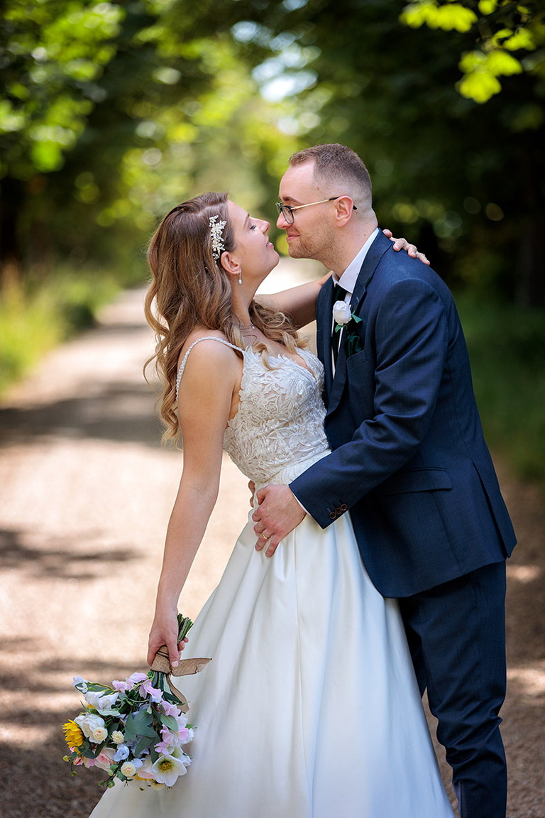 intimate moment for the bride and groom at Wellington Arms wedding