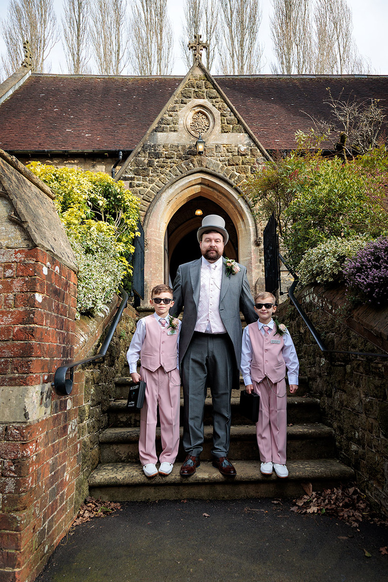 wedding photography at St Mary Magdalen church in Sheet
