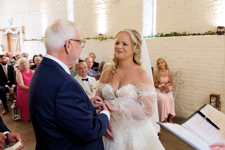 wedding ceremony at Ufton Court